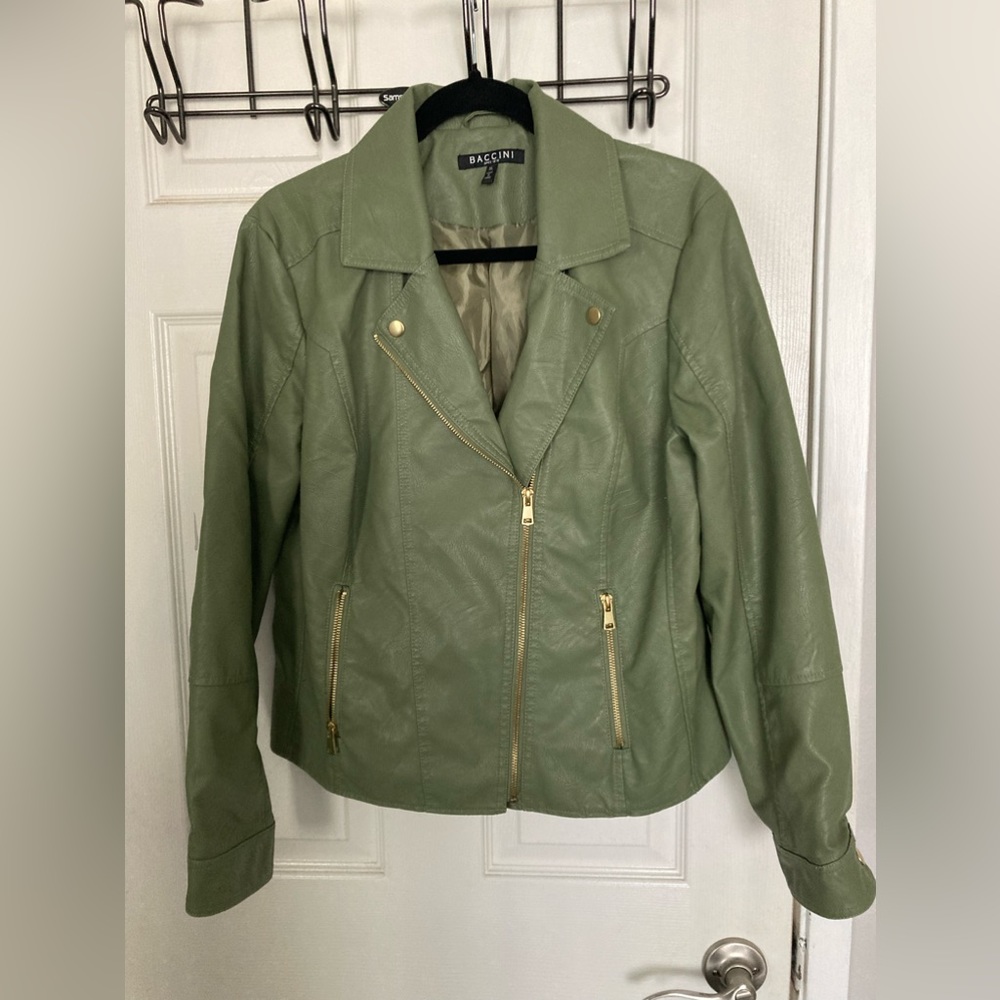 Brand new faux leather jacket